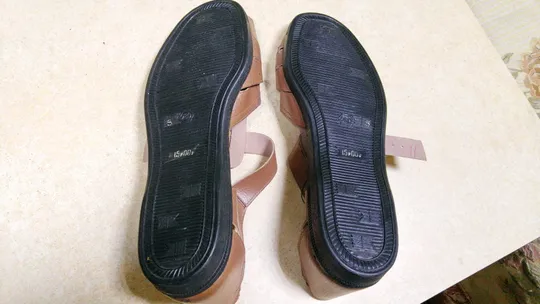 Сандалі чоловічі дермантинові радянські розмір 42 (28 см) бежеві літнє взуття Продаж