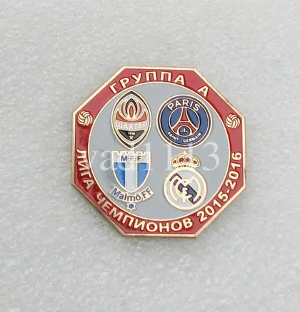 фото, Футбол значок - ФК Шахтер Донецк  группа А  ЛЧ 2015-16