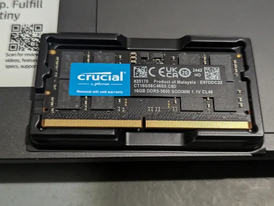 DDR5 Crucial 16GB 5600MHz CL46 So-DIMM 1.1v ОЗУ RAM оперативка Ціна