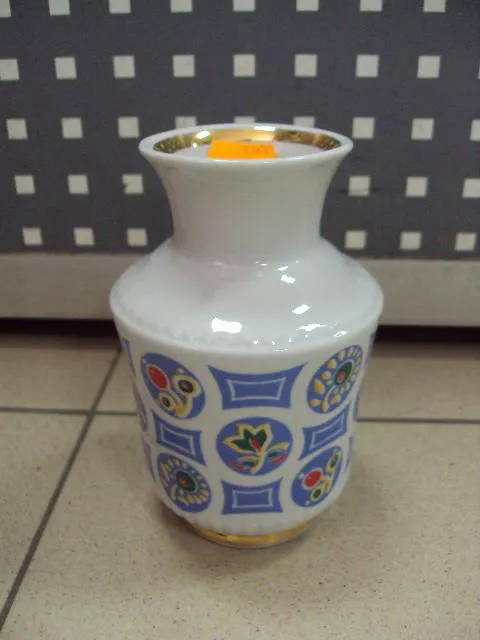 Ваза вазочка фарфор с картинками образец Тернополь с картинками 15 см ссср (№3365) №10526 З аукціону