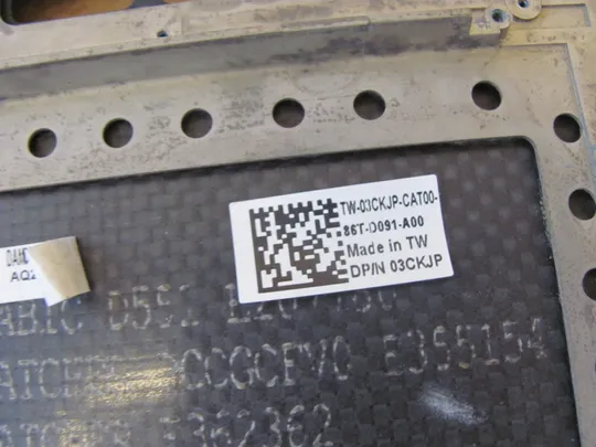 номер0911-3 Кришка панель палмрест 03CKJP 0TVRM0 AQ2FP000112 для DELL XPS 15 9570 7590 Precision 5530 5540  оригінал в Україні