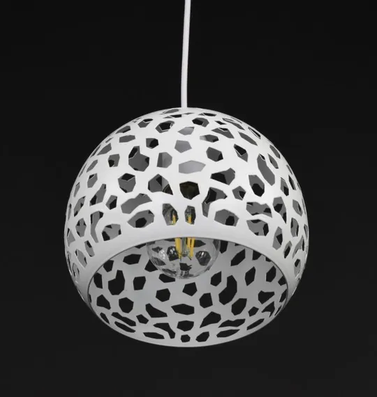 Люстра подвесная на 1 лампочку 27802 Белый 25-200х20х20 см. Де купити