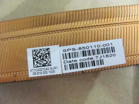 611-3 термотрубка охолодження AT1CA0010A0 850110-001 для HP EliteBook ZBOOK 17 G3  оригінал З аукціону