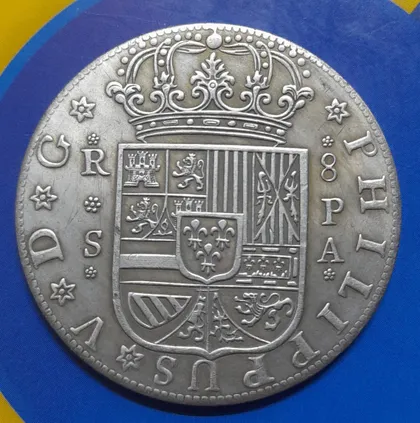 фото, Іспанія.  8 реалів 1731 року  Копія.