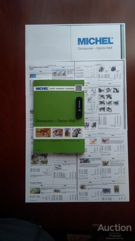 Каталог марок -Михель-Динозавры- весь мир-2019. Цветная копия на бумаге.Формат-А-4.Новый Люкс-Идеал ! Ціна