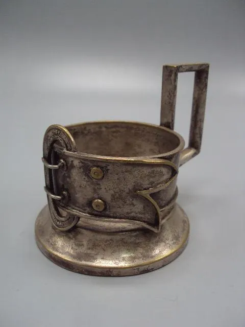 Подстаканник пояс ремень Шифферс Варшава Schiffers witt Co Galw Warszawa высота 6,7 см (№1384) Ціна