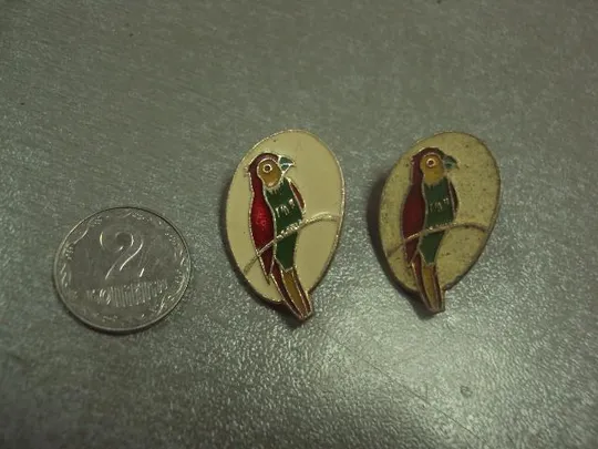 знак детский птица попугай лот 3 шт №8625 Ціна