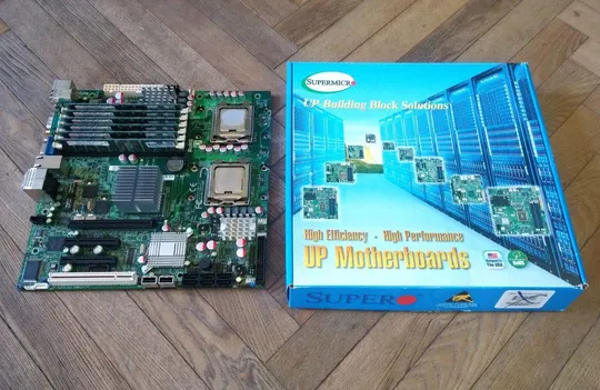 8 ядерный комплект Supermicro X7DCA-L+ 2x процессра Xeon E5440 + 24Gb DDR2 PC2-6400P 800MHz сокет 77 Недорого