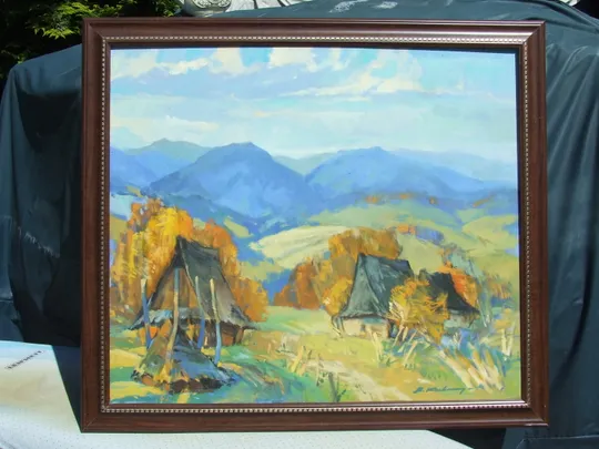 Закарпатская школа  Ердели Бокшая  Ковач  О .  раз.90х70 см.     также много другого. З аукціону