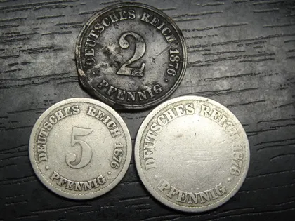 фото, Монети Німецької Імперії 1876 (Вільгельм I)