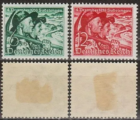 1938 - Рейх - Голосування в Судетах Mi.684-85 _5,0 € * Ціна