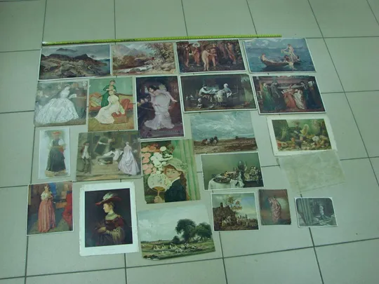 литографии  картины лот 21 шт №8049 Ціна