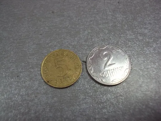 монета эстония 5 сенти 1991 №8474 Ціна