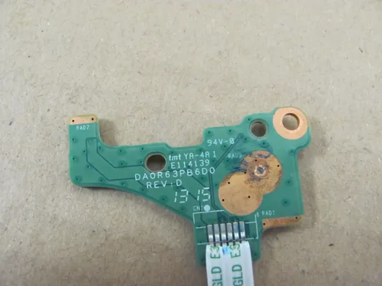 439-13 плата кнопки вкл 32R63PB0030  DA0R63PB6D0 для   HP Pavilion  15 E  15-E   оригінал З аукціону