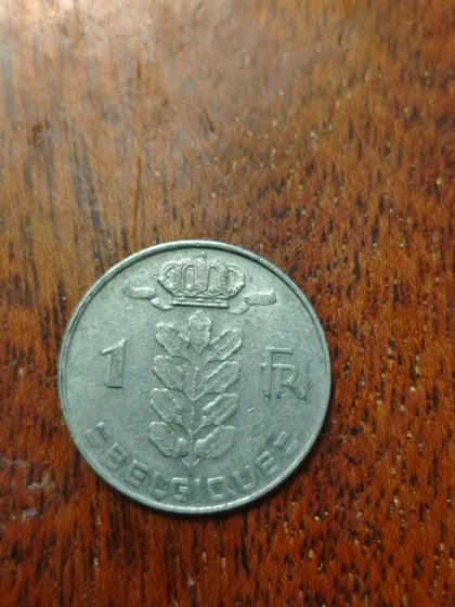фото, Бельгія 1 франк 1975 BELGIQUE