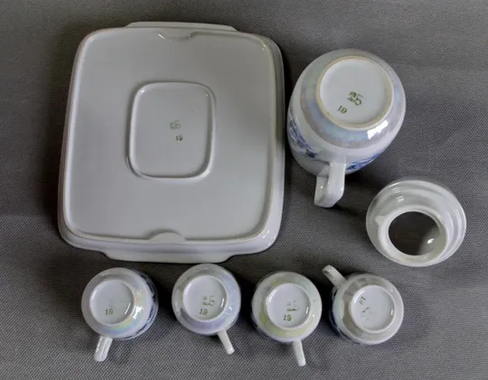 Чайник кавник Зима старий радянський порцеляна Баранівка Вживане Інтернет-аукціон