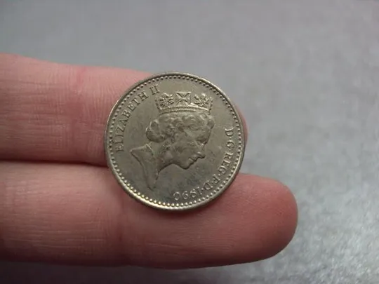 монета великобритания 5 пенсов 1990 №9600 З аукціону