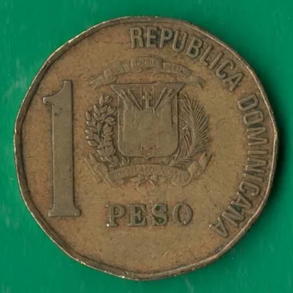 фото, 1 песо 2002 року Домініканська республіка [КВ]