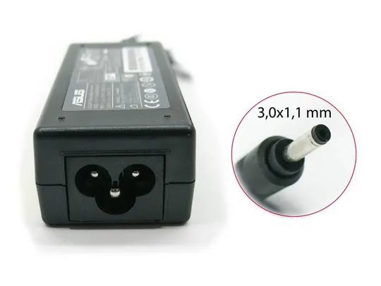 Купити Блок питания для ASUS UX31E, UX21E, C200, UX31, UX21 (19V 2.37A 45W (3.0*1.1))