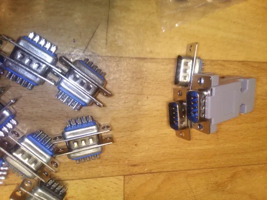 Купити Роз'єм DB 9-M, DB 9-F комплект (мама - папа)