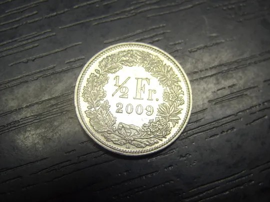 1/2 франка 2009 Швейцарія Ціна