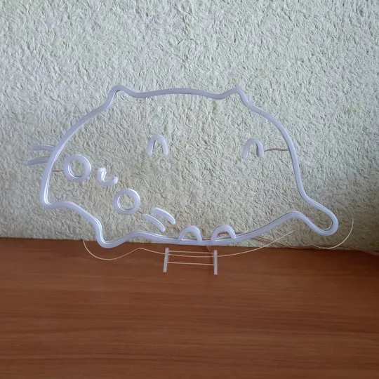 Неоновий світильник кіт Пушин 240х420мм acr-n000076 З аукціону