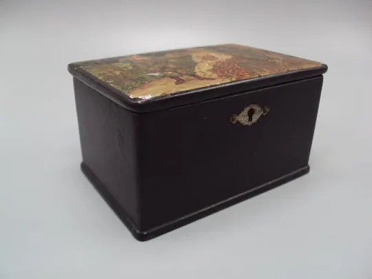 Купити Шкатулка лаковая Палех ручная роспись царизм размер 7,2 х 13,2 х 9 см №1550