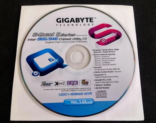 DVD, CD диск с драйверами для материнских плат ASUS B85M, P8H67 и GigaByte 945, 955, 965 и др. Недорого