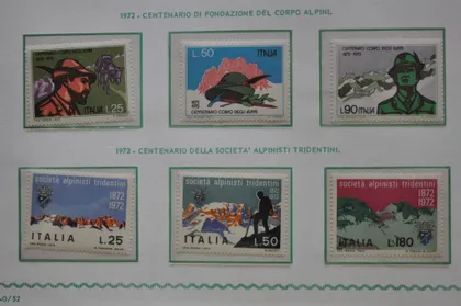 фото, Италия Общество альпинистов 1972 MNH