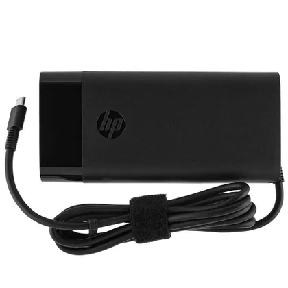 фото, Оригінальний блок живлення для ноутбука HP TYPE-C 90W, Black, OVALE