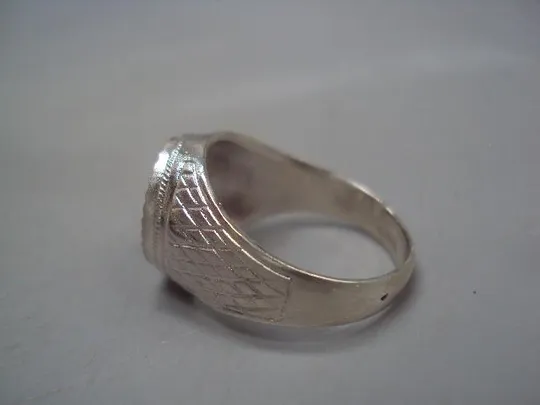 Мужской перстень кольцо овал зодиак Дева гороскоп серебро Украина вес 5,64 г размер 19,5 №15146 Недорого