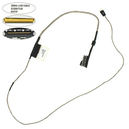 фото, Шлейф матриці для ноутбука Toshiba (E55, E55T, M50-A, M50D-A) LED (DC02001TL00)
