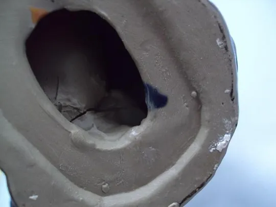 Фигура керамика статуэтка Китай китаец стоит с киркой высота 22,5 см №13566 Де купити