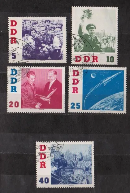 фото, КОСМОС - ТИТОВ = 1961 р. = НДР - ГДР = НІМЕЧЧИНА - ГЕРМАНИЯ = гаш. ==