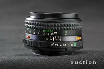 Об&#039;єктив Minolta MD Rokkor-X 1:1.7 f=50mm Ф49/Ф55мм (24x36mm) Japan Вживане Інтернет-аукціон