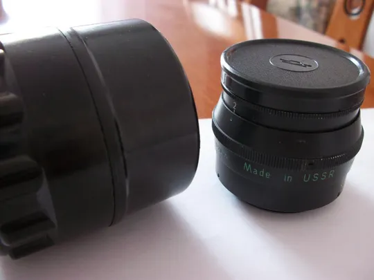 Объектив Юпитер-8, черный, М-39 , No-7615829, Made in USSR, передняя крышка и футляр, чистые линзы Ціна