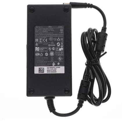 фото, Оригінальний блок живлення для ноутбука DELL 19.5V, 9.23A, 180W, 7.4*5.0-PIN, Black (без кабеля)