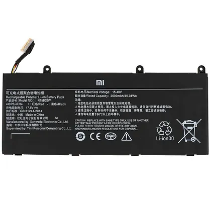 фото, Оригінальна батарея для ноутбука Xiaomi N15B02W (RedMibook 14 II) 15.4V 2600mAh 40Wh Black