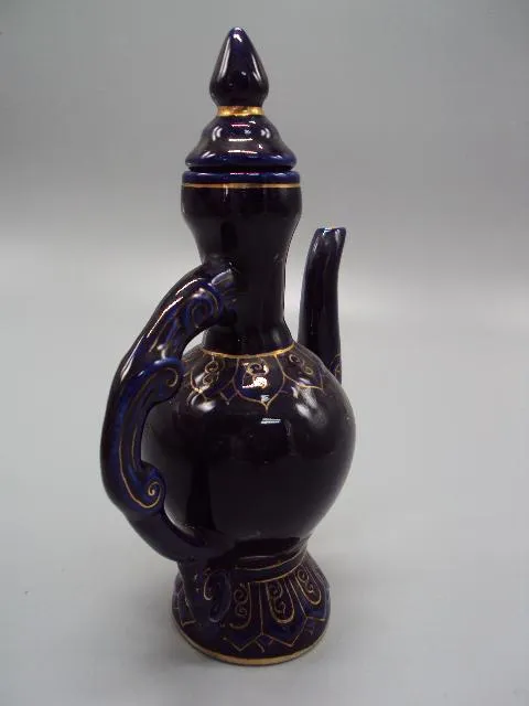 Графин штоф кувшин чайник фарфор кобальт высота с крышкой 18,2 см, без 14,7 см №14052 Характеристики