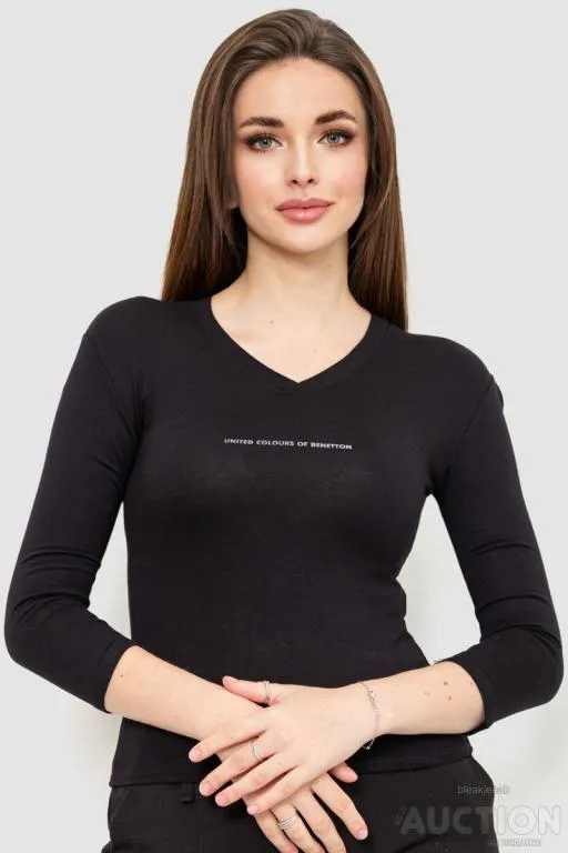 Кофта женская укороченная, цвет черный, 186R651 Ціна