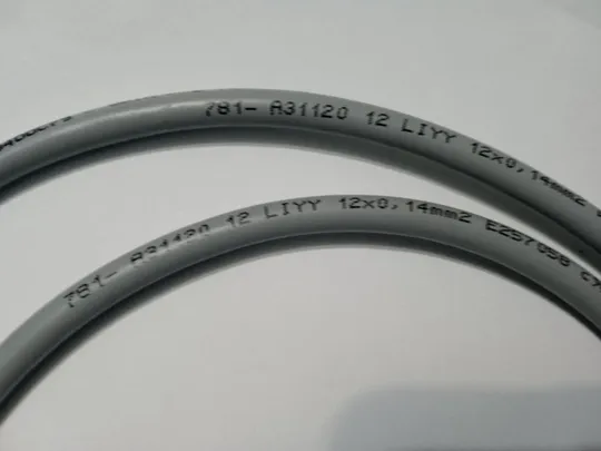 Роз&#039;єм з кабелем M12 12P HARTING (21348400C79010) 1m З аукціону