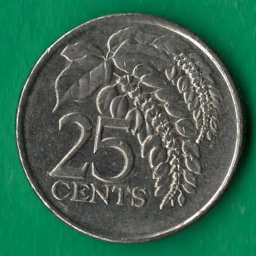 25 центів 2007 року Тринідад і Тобаго [КВ] Ціна