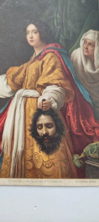 1920-е годы старинная открытка Юдифь с головой Олоферна. rn553 З аукціону