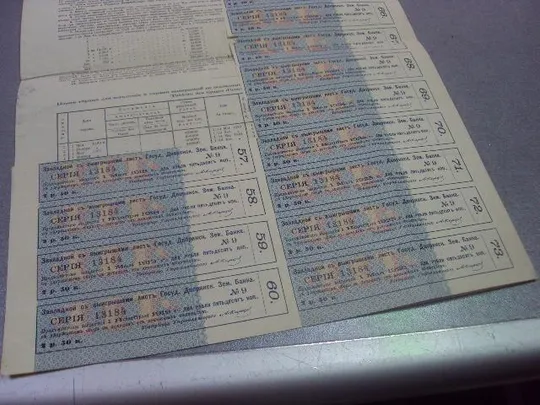 закладной лист 100 рублей государственного дворянского земельного банка 1889 год с купонами №577 Де купити