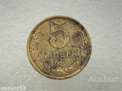 фото, 5 копійок 1981 рік СССР (892)
