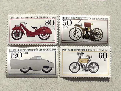 фото, Серія поштових марок Німеччина ФРН " Техніка " 1983 рік **