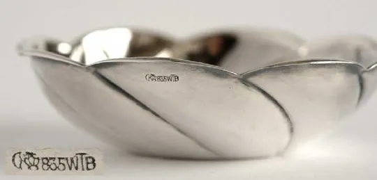 Срібна тарілочка вазочка 835 проба Germany Інтернет-аукціон