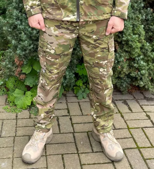 Брюки тактические на флисе мультикам Турция ВСУ (ЗСУ) 8816 XL хаки Ціна