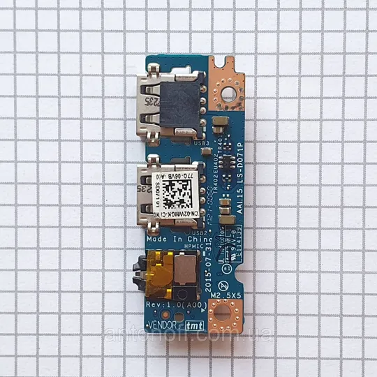 Купити USB Audio плата Dell Inspiron 15 5566 / 435MYB31L01 LS-D071 02WMGK для ноутбука оригінал