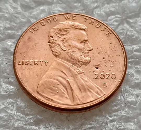 (8204 ря) 1 цент 2020 D США З аукціону